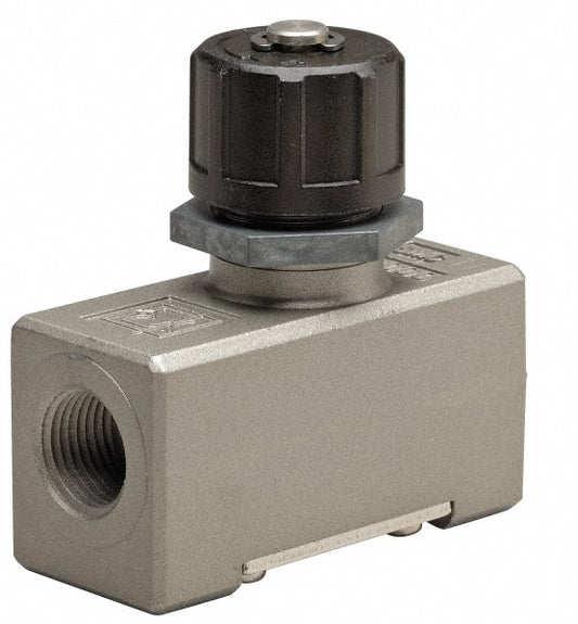 SMC Pneumatics AS4000-N03 Air Flow Control Valve In-Line, MNPT x FNPT