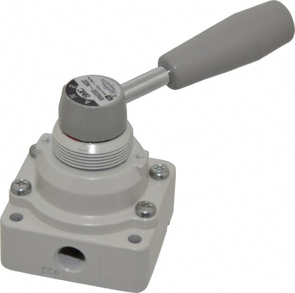 SMC Pneumatics VH200-N02 Manually Operated Valve 0.25" NPT Outlet, Rotary Lever, Rotary Lever & Manual Actuated