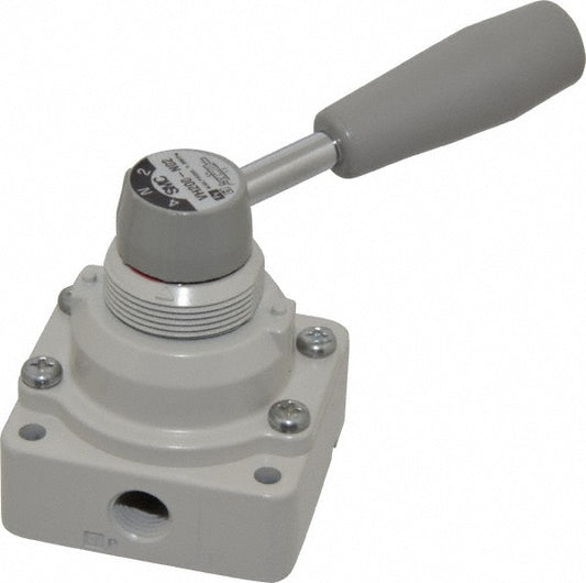 SMC Pneumatics VH200-N02 Manually Operated Valve 0.25" NPT Outlet, Rotary Lever, Rotary Lever & Manual Actuated