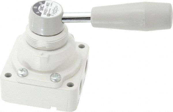 SMC Pneumatics VH201-N02 Manually Operated Valve 0.25" NPT Outlet, Rotary Lever, Rotary Lever & Manual Actuated