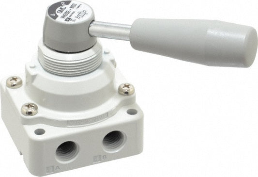 SMC Pneumatics VH202-N02 Manually Operated Valve 0.25" NPT Outlet, Rotary Lever, Rotary Lever & Manual Actuated