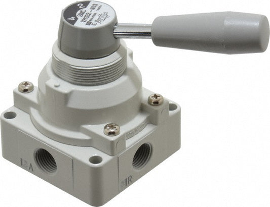 SMC Pneumatics VH302-N03 Manually Operated Valve 0.38" NPT Outlet, Rotary Lever, Rotary Lever & Manual Actuated