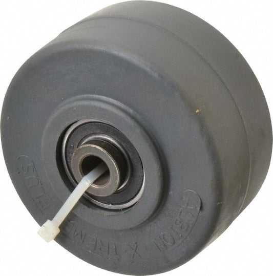 Albion XP0422808 Caster Wheel Polyurethane, 4" Dia, 2" Wide, 1/2" Axle