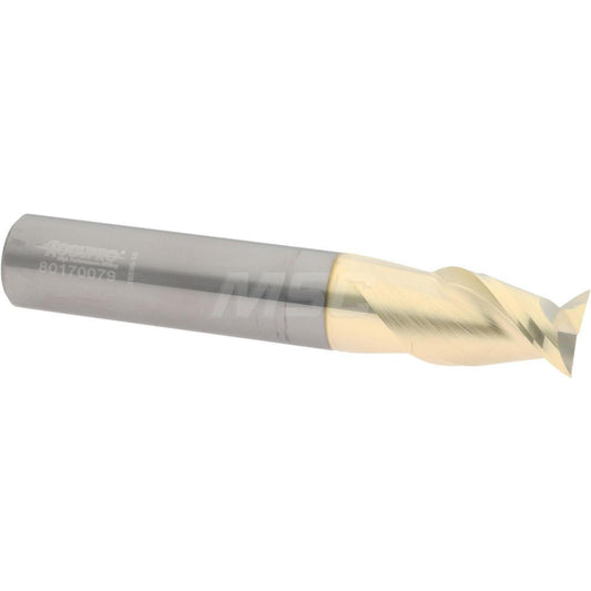 Accupro 313293 Square End Mill 1/2'' Dia, 3/4'' LOC, 1/2'' Shank Dia, 3'' OAL, 2 Flutes, Solid Carbide