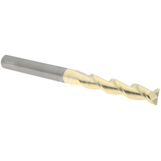 Accupro 313346 Square End Mill 1/2'' Dia, 2-1/2'' LOC, 1/2'' Shank Dia, 6'' OAL, 2 Flutes, Solid Carbide