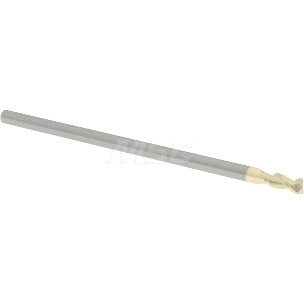 Accupro 313755 Square End Mill 1/8'' Dia, 1/4'' LOC, 1/8'' Shank Dia, 3'' OAL, 2 Flutes, Solid Carbide