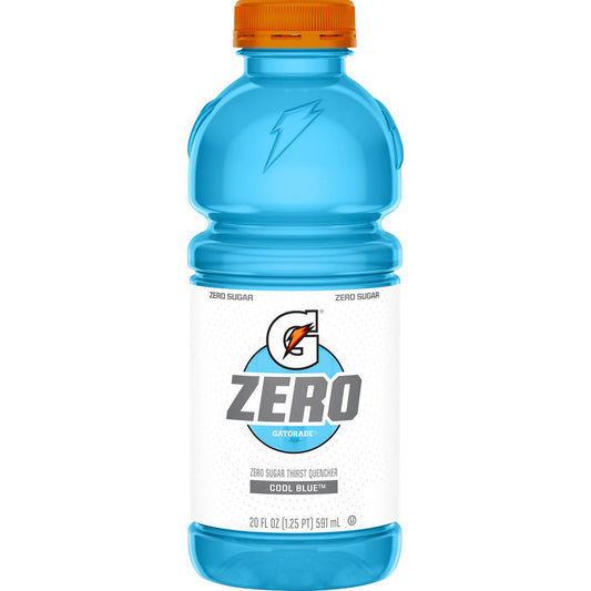 Gatorade 04706 Activity & Sport Drinks Drink Type Activity Drink  Form Liquid  Container Yields (oz.) 20.00  Flavor Cool Blue  Drink Content Features Hydration Electrolytes Single Serve Suger-Free  Container Type Bottle