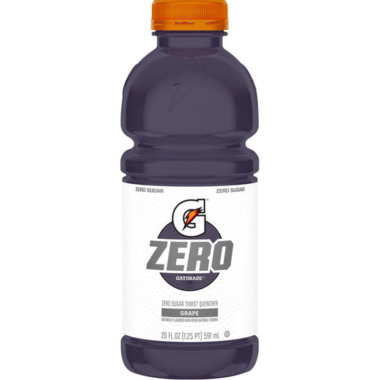 Gatorade 04427 Activity & Sport Drinks Drink Type Activity Drink  Form Liquid  Container Yields (oz.) 20.00  Flavor Grape  Drink Content Features Hydration Electrolytes Single Serve Suger-Free  Container Type Bottle
