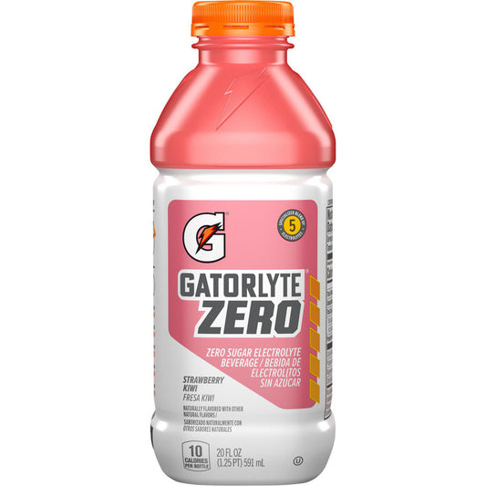 Gatorade 05285 Activity & Sport Drinks Drink Type Activity Drink  Form Ready-to-Drink  Container Yields (oz.) 16.90  Flavor Strawberry Kiwi  Drink Content Features Hydration Electrolytes Single Serve Rapid-Hydration  Container Type Bottle