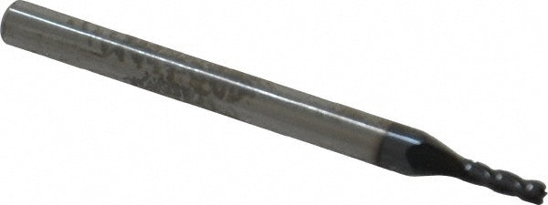 Kyocera SGS Precision Tools 30194 Square End Mill 0.0625" Dia, 0.1875" LOC, 4 Flute, Solid Carbide