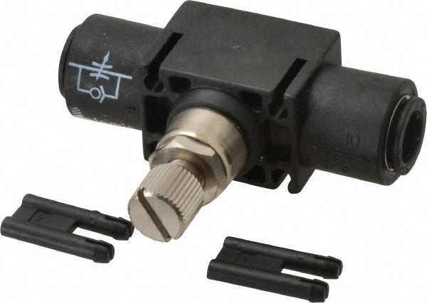 Legris 7770 10 00 Air Flow Control Valve In-Line, Tube, 10mm Tube OD, 145 Max psi