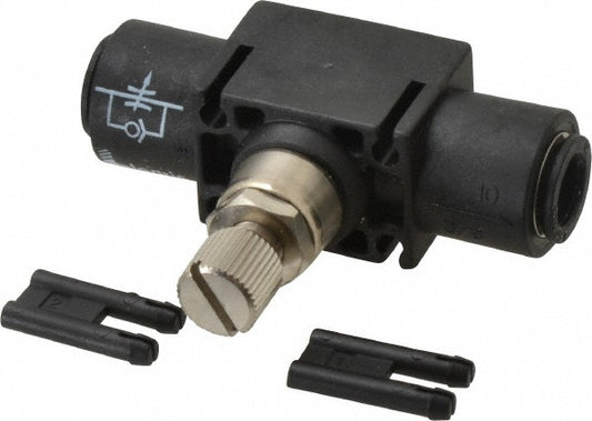 Legris 7770 10 00 Air Flow Control Valve In-Line, Tube, 10mm Tube OD, 145 Max psi
