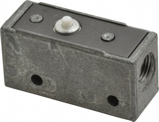Mead MV-5 Mechanically Operated Valve 3-Way Pilot, Pin Plunger Actuator, 1/8" Inlet, 2 Position
