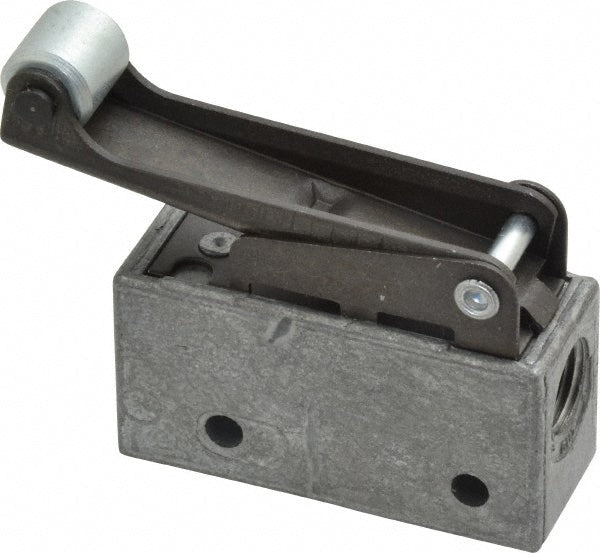 Mead MV-15 Mechanically Operated Valve 3-Way Pilot, Steel Roller Actuator, 1/8" Inlet, 2 Position