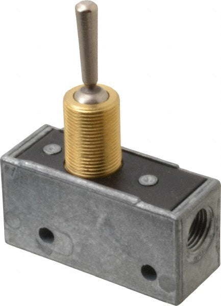 Mead MV-35 Mechanically Operated Valve 3-Way Pilot, Flip Toggle Actuator, 1/8" Inlet, 2 Position
