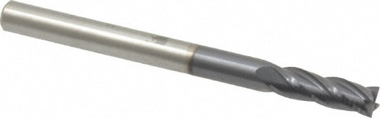 Kyocera SGS Precision Tools 30029 Square End Mill 1/8" Dia, 3/8" LOC, 4 Flute, Solid Carbide