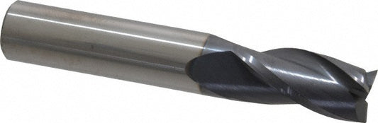 Kyocera SGS Precision Tools 30842 Square End Mill 1/2" Dia, 1" LOC, 3 Flute, Solid Carbide