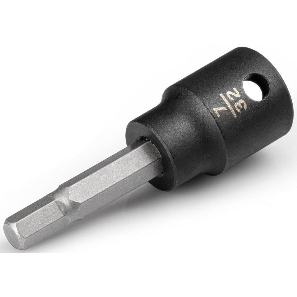 Tekton SIB12205 Impact Hex & Torx Bit Sockets Drive Size (Inch) 3/8  Hex Size (Inch) 7/32  Bit Length (Decimal Inch) 1.16  Overall Length (Decimal Inch) 2.2200  Material Steel  Finish Manganese Phosphate