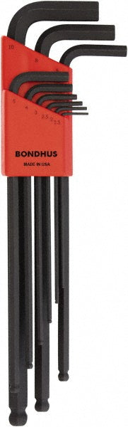 Bondhus 16099 9 Piece, L-Key Ball End Hex Key Set