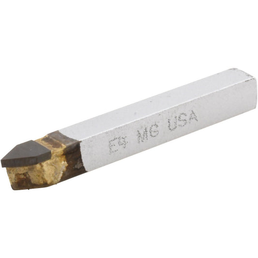 Accupro 600-MG Single Point Tool Bit 1/4'' Shank Width, 1/4'' Shank Height, Micrograin Solid Carbide Tipped, Neutral, E, Threading Tool