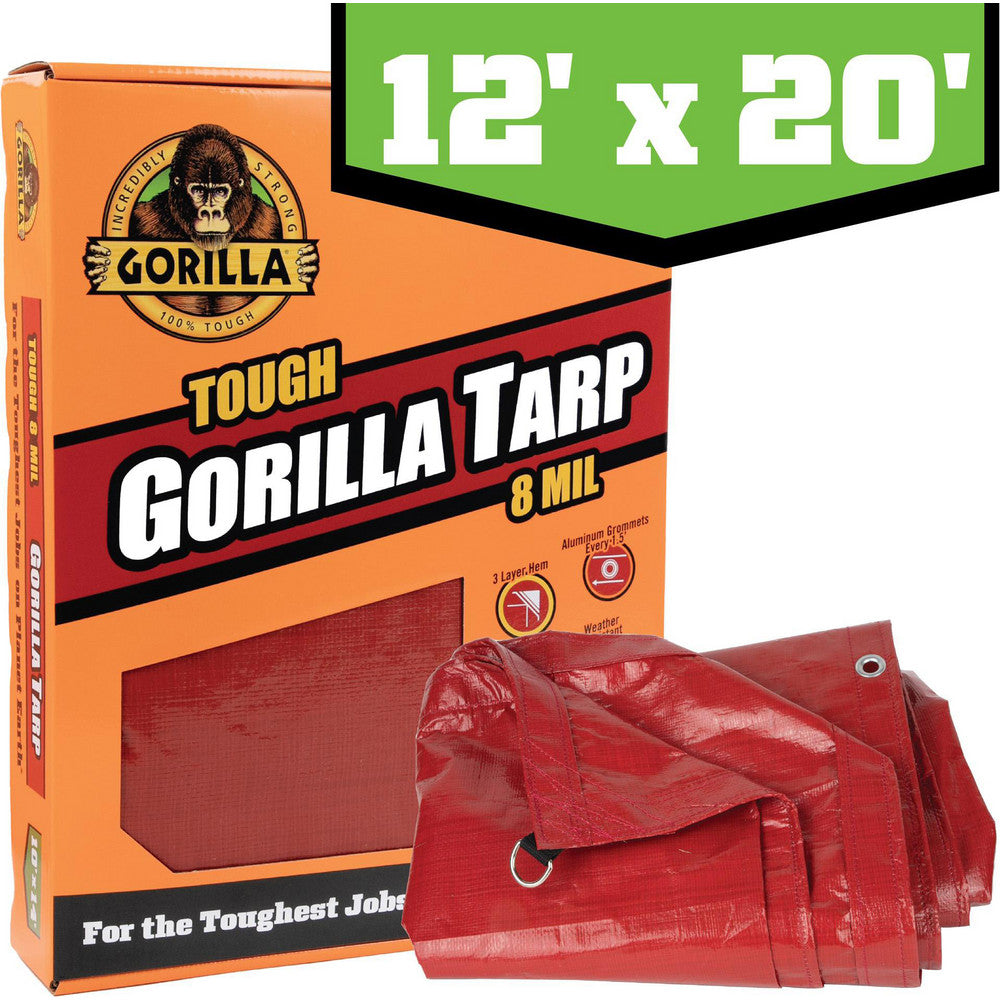 Gorilla 97037 Tarp/Dust Cover 12' Wide, 20' Long, Polyethylene