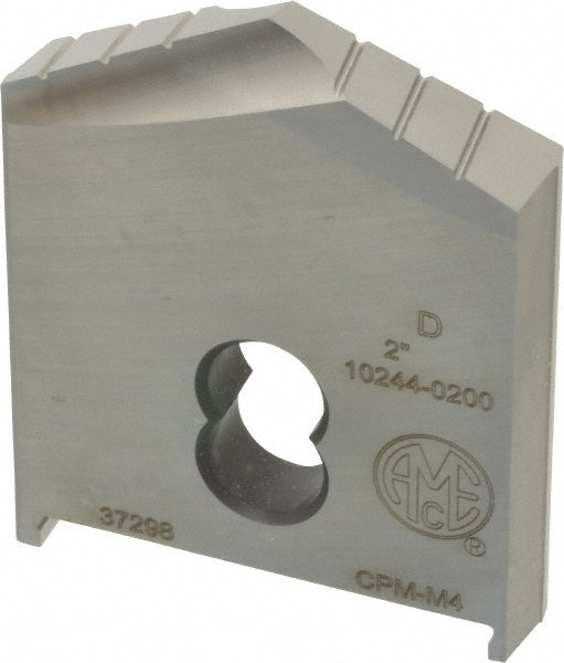 Allied Machine and Engineering 10244-0200 Spade Drill Insert 2" Dia, Seat Size D, Powdered Metal, 130 deg Point