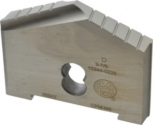 Allied Machine and Engineering 10244-0228 Spade Drill Insert 2-7/8" Dia, Seat Size D, Powdered Metal, 130 deg Point
