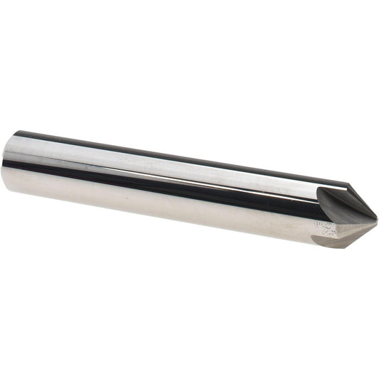 Harvey Tool 18345 Chamfer Mill 1/2" Dia, 1/2" Shank Dia, 90 deg, 4 Flute, Solid Carbide, Single End