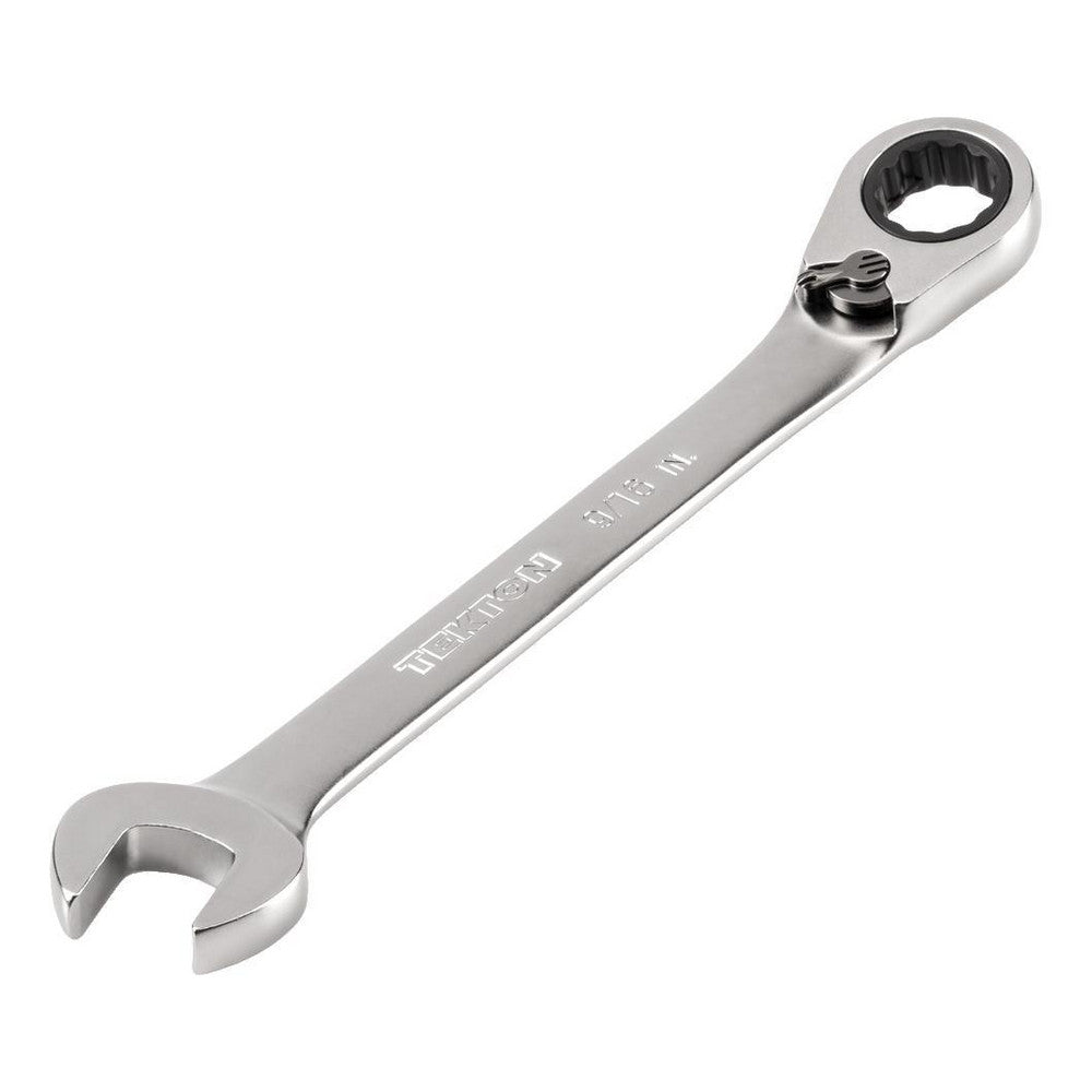 Tekton WRC23314 Combination Wrench 9/16" Head Size, 15 deg Offset