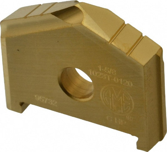Allied Machine and Engineering 1023T-0120 Spade Drill Insert 1-5/8" Dia, Seat Size C, High Speed Steel, 130 deg Point