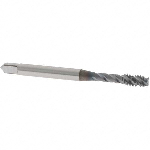 OSG 1732408 Spiral Flute Tap #10-24 UNC, 3 Flutes, Modified Bottoming, 2B/3B Class of Fit, Vanadium High Speed Steel, TICN Coated