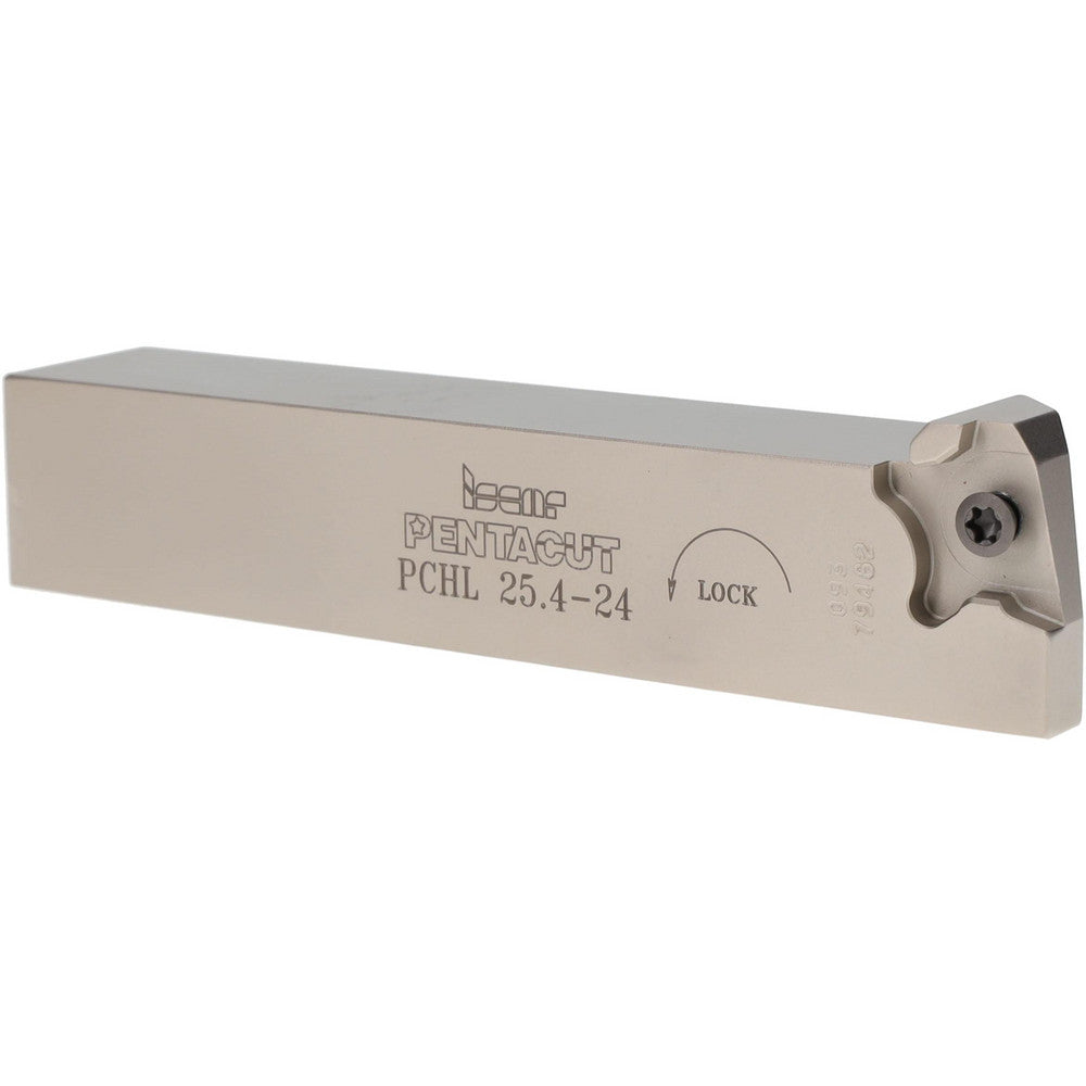 Iscar 2301620 Indexable Grooving-Cutoff Toolholder PCHL 25.4-24, 0.0197 to 1/8" Groove Width, 0.256" Max Depth of Cut, Left Hand