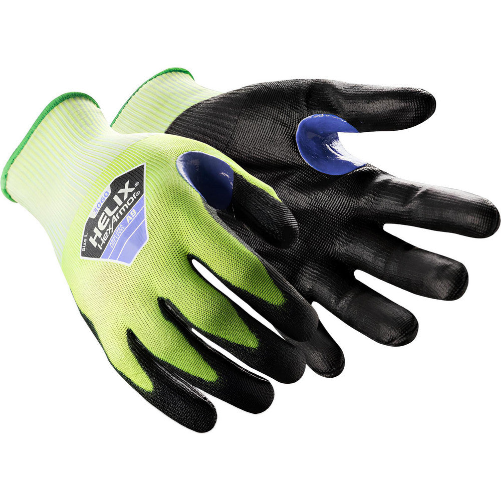 HexArmor 3060-S (7) Cut, Puncture & Abrasion-Resistant Gloves Helix Helix, Size Small, ANSI Cut A9, ANSI Puncture 4, Polyurethane, HPPE Blend