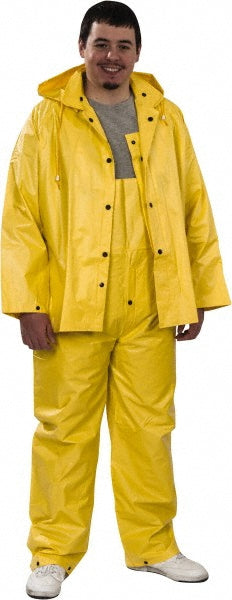 MCR Safety 3003XL Rain Suit with Pants Size X-Large, Non-Hazardous Protection, Yellow, Nylon & PVC