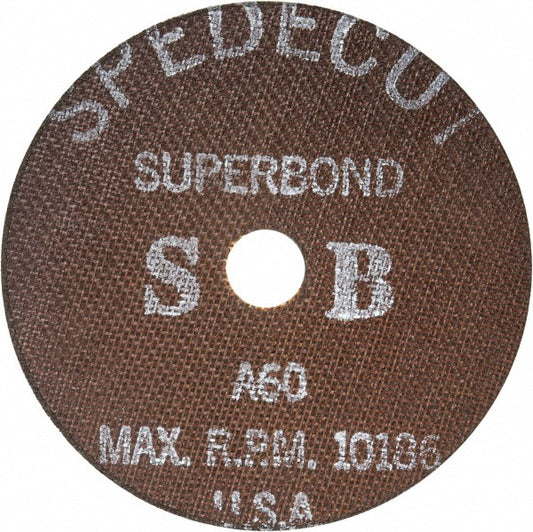 Cratex S0580 Cutoff Wheel Type 1, 6" Dia, 0.04" Thick, 7/8" Hole, Aluminum Oxide