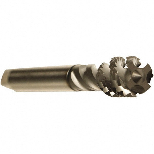 Emuge CU50C400.5013 Spiral Flute Tap 1/2-13 UNC, 4 Flutes, Modified Bottoming, 2B Class of Fit, Cobalt, GLT-1 Coated