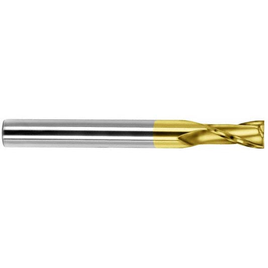 Kyocera SGS Precision Tools 32270 Square End Mill 1/8" Dia, 3/8" LOC, 2 Flute, Solid Carbide