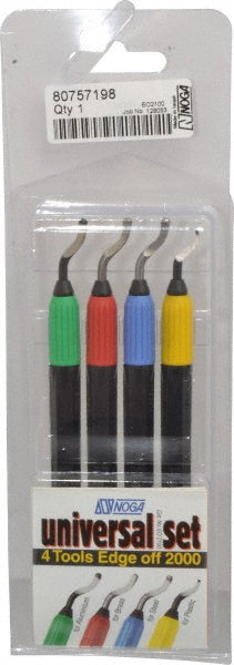 Noga EO2100 Hand Deburring Tool Set 4 Pc, High Speed Steel