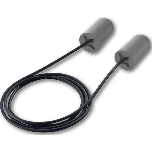 HexArmor 18-12002 Earplugs Disposable Or Reusable Plug Disposable  Attachment Style Corded  Plug Shape Bullet  Noise Reduction Rating (dB) 33  Plug Color Gray  Plug Material Foam Polyurethane