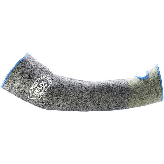 HexArmor 2044-XL (10) Cut-Resistant Sleeve Size X-Large, Aramid, Gray & Green, ANSI Cut A6