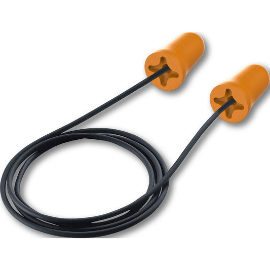 HexArmor 18-10002 Earplugs Disposable Or Reusable Plug Disposable  Attachment Style Corded  Plug Shape Bullet  Noise Reduction Rating (dB) 30  Plug Color Orange  Plug Material Foam Polyurethane