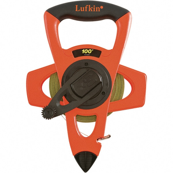 Lufkin PS1809DN Tape Measure 300' Long, 1/2" Width, Yellow Blade