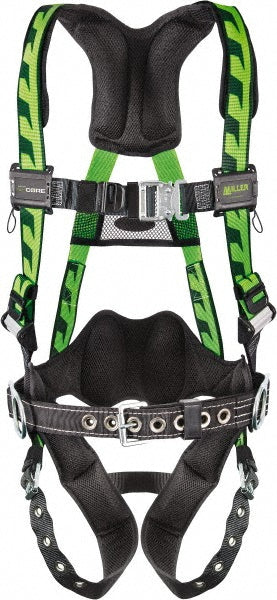 Miller AC-TB-BDP/UGN Fall Protection Harnesses 400 Lb, AirCore Construction Style, Size Large & X-Large, Polyester