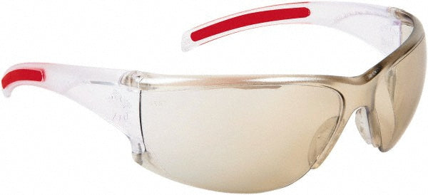 MCR Safety HK119 Safety Glasses Scratch-Resistant, Polycarbonate, Clear Mirror Lenses, Full-Framed