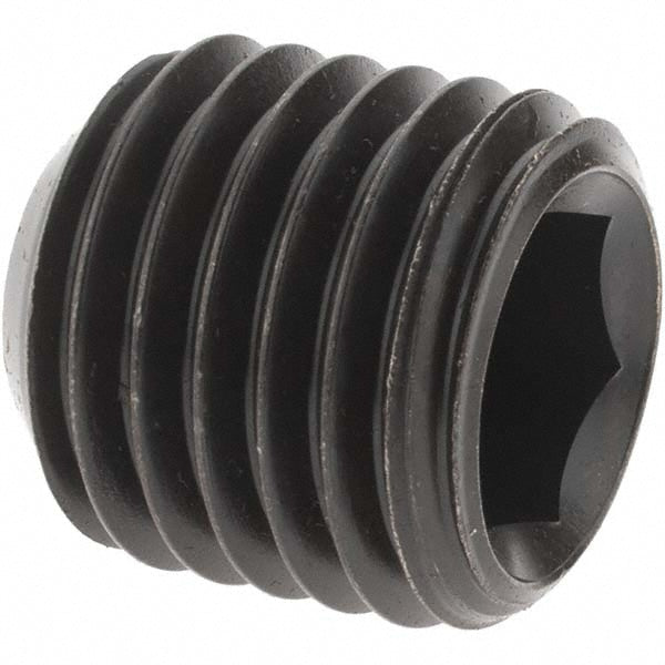 Value Collection 40452 Set Screw 1-8, 1" Overall Length, Cup Point, Alloy Steel, Grade 8