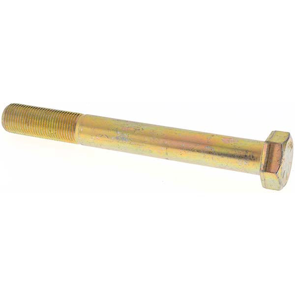 Value Collection 39460 Hex Head Cap Screw 5/8-18 x 5-1/2", Grade 8 Steel, Zinc Yellow Dichromate Finish