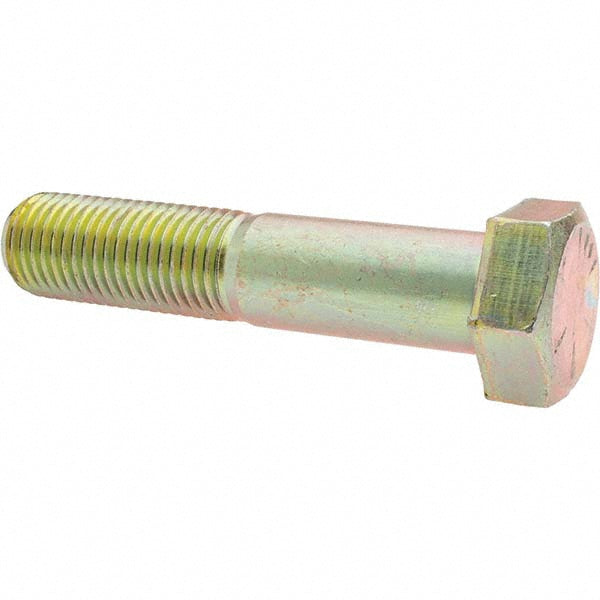 Value Collection 39246 Hex Head Cap Screw 1-1/4 - 7 x 6", Grade 8 Steel, Zinc Yellow Dichromate Finish