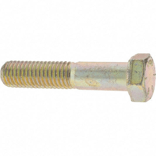 Value Collection 39110 Hex Head Cap Screw 1/2-13 x 2-1/2", Grade 8 Steel, Zinc Yellow Dichromate Finish