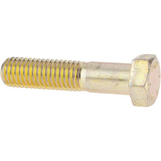 Value Collection 39109 Hex Head Cap Screw 1/2-13 x 2-1/4", Grade 8 Steel, Zinc Yellow Dichromate Finish