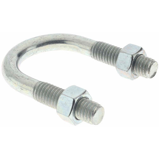 Value Collection 38768 Round U-Bolt Without Mount Plate, 3/8-16 UNC, 1-1/4" Thread Length, for 3/4" Pipe, Steel